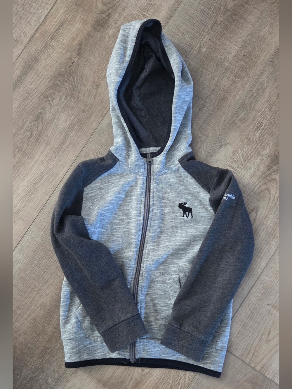 Abercrombie kids full-zip colorblock hoodie